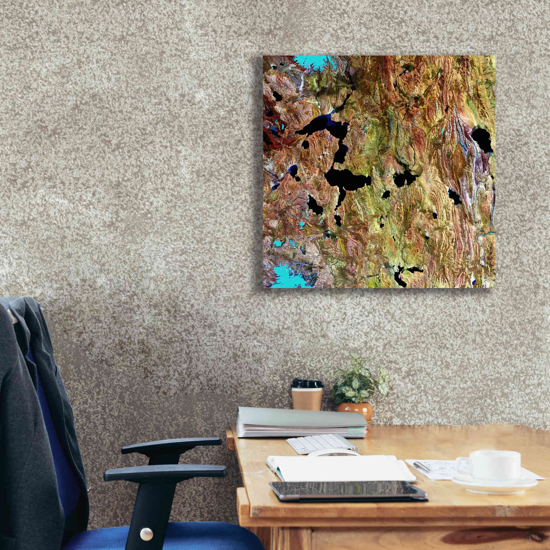 'Earth as Art: Roof of the World,' Canvas Wall Art,26 x 26