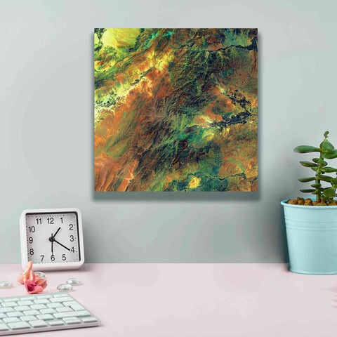 Image of 'Earth as Art: Rugged Terrain,' Canvas Wall Art,12 x 12