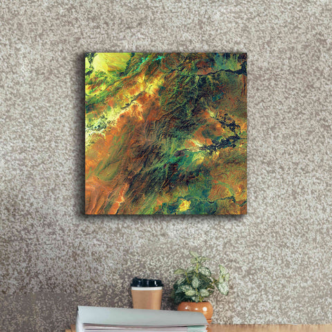 Image of 'Earth as Art: Rugged Terrain,' Canvas Wall Art,18 x 18