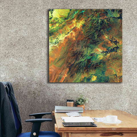 Image of 'Earth as Art: Rugged Terrain,' Canvas Wall Art,37 x 37