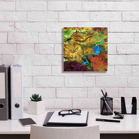 Image of 'Earth as Art: Spilled Paint,' Canvas Wall Art,12 x 12