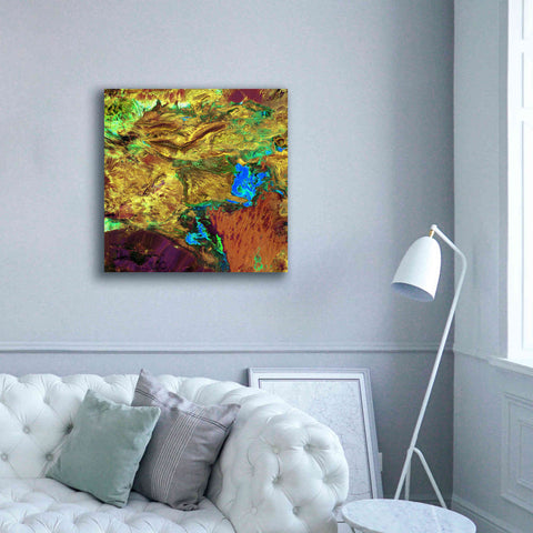Image of 'Earth as Art: Spilled Paint,' Canvas Wall Art,37 x 37