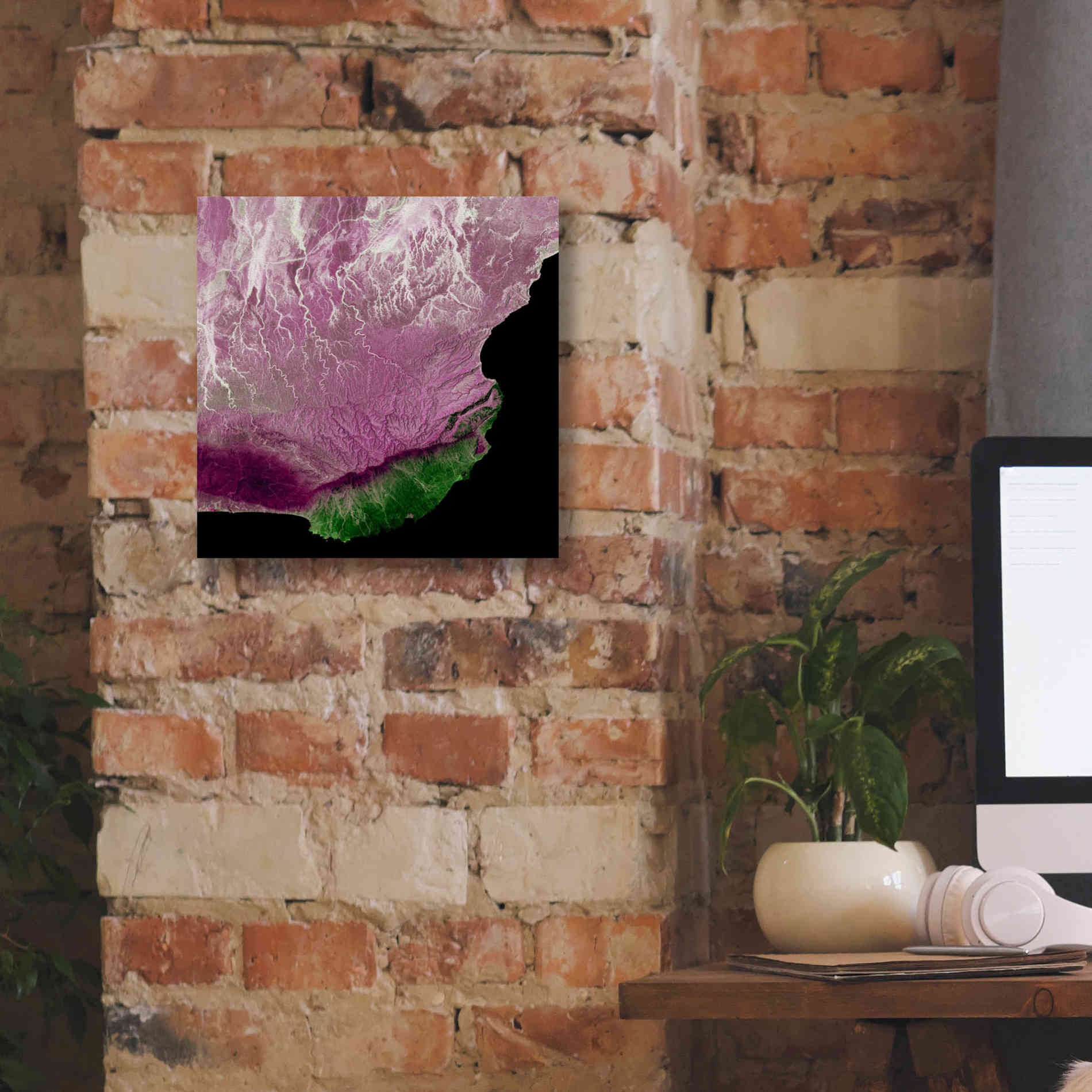 'Earth as Art: The Dhofar Difference,' Canvas Wall Art,12 x 12