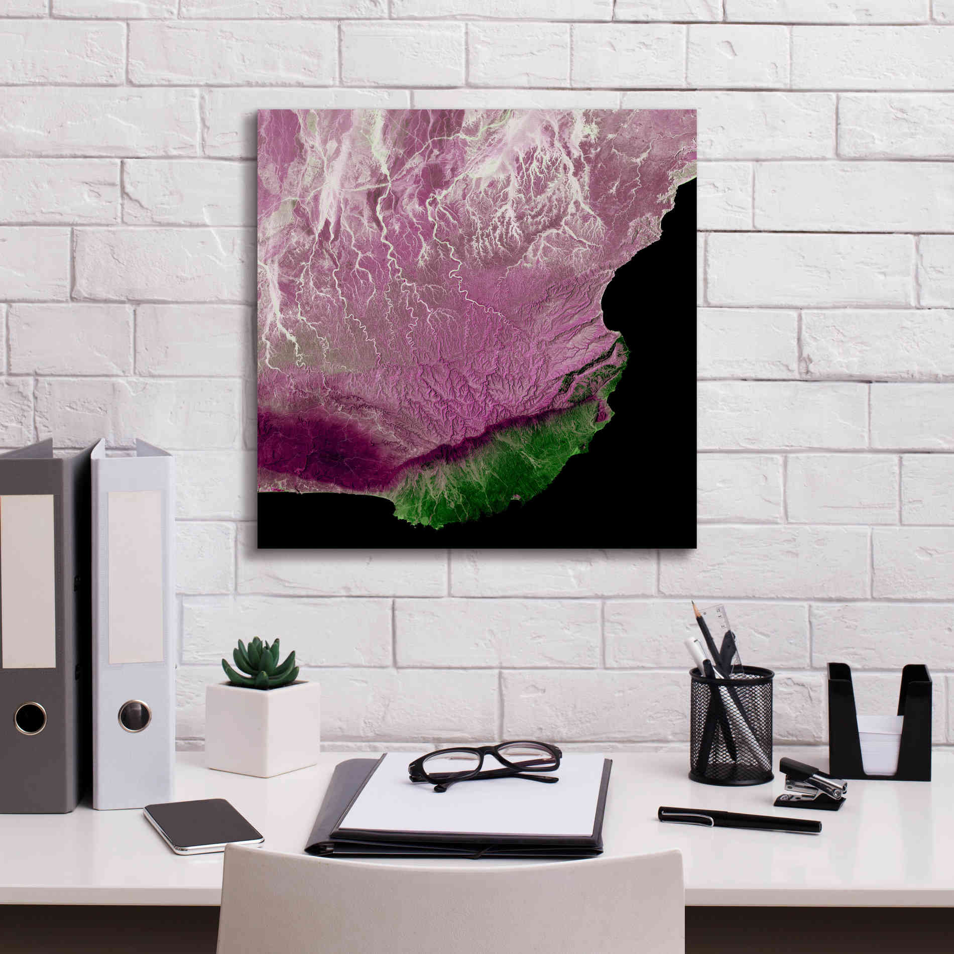 'Earth as Art: The Dhofar Difference,' Canvas Wall Art,18 x 18