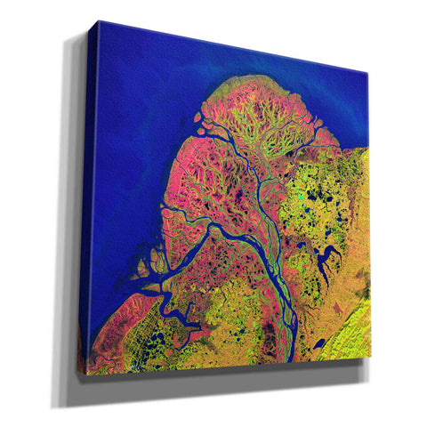 Image of 'Earth as Art: Yukon Delta,' Canvas Wall Art,12x12x1.1x0,18x18x1.1x0,26x26x1.74x0,37x37x1.74x0