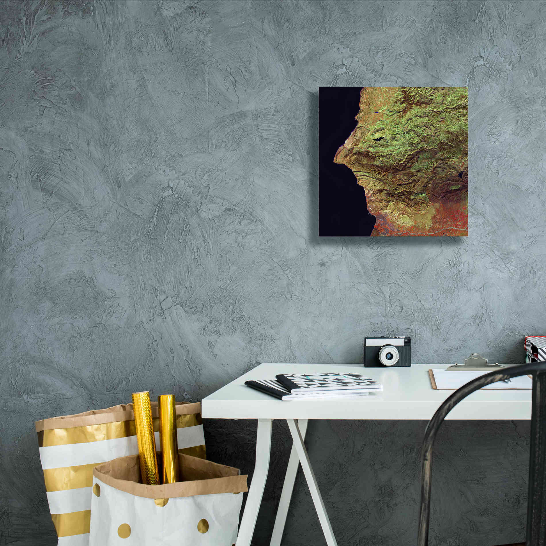 'Earth as Art: Earth Selfie,' Canvas Wall Art,12 x 12