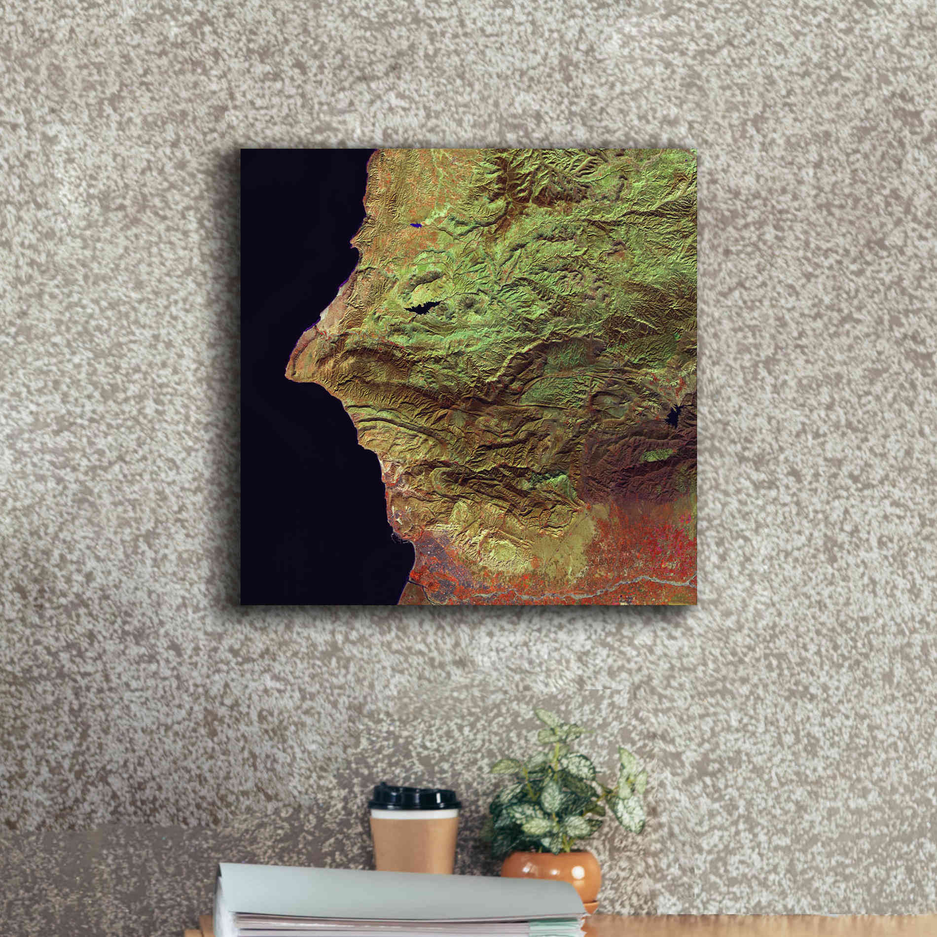 'Earth as Art: Earth Selfie,' Canvas Wall Art,18 x 18