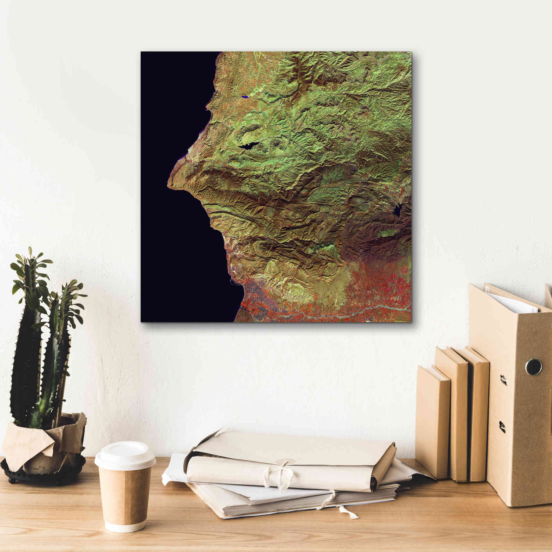 'Earth as Art: Earth Selfie,' Canvas Wall Art,18 x 18