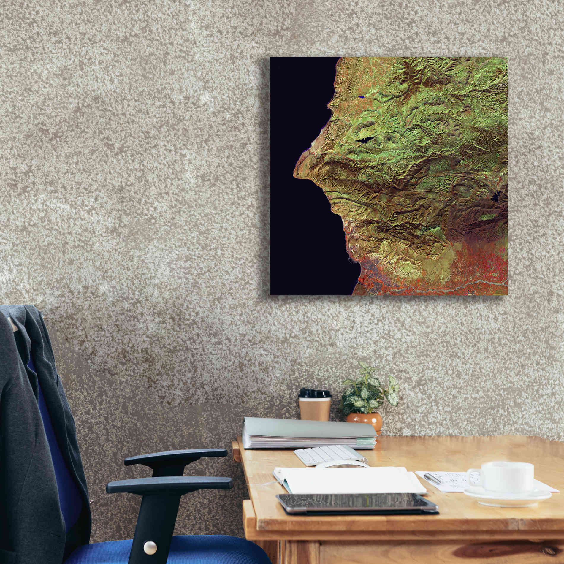 'Earth as Art: Earth Selfie,' Canvas Wall Art,26 x 26