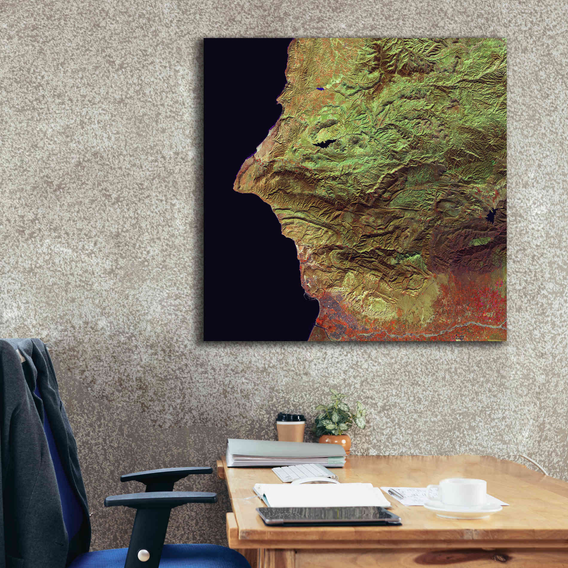 'Earth as Art: Earth Selfie,' Canvas Wall Art,37 x 37