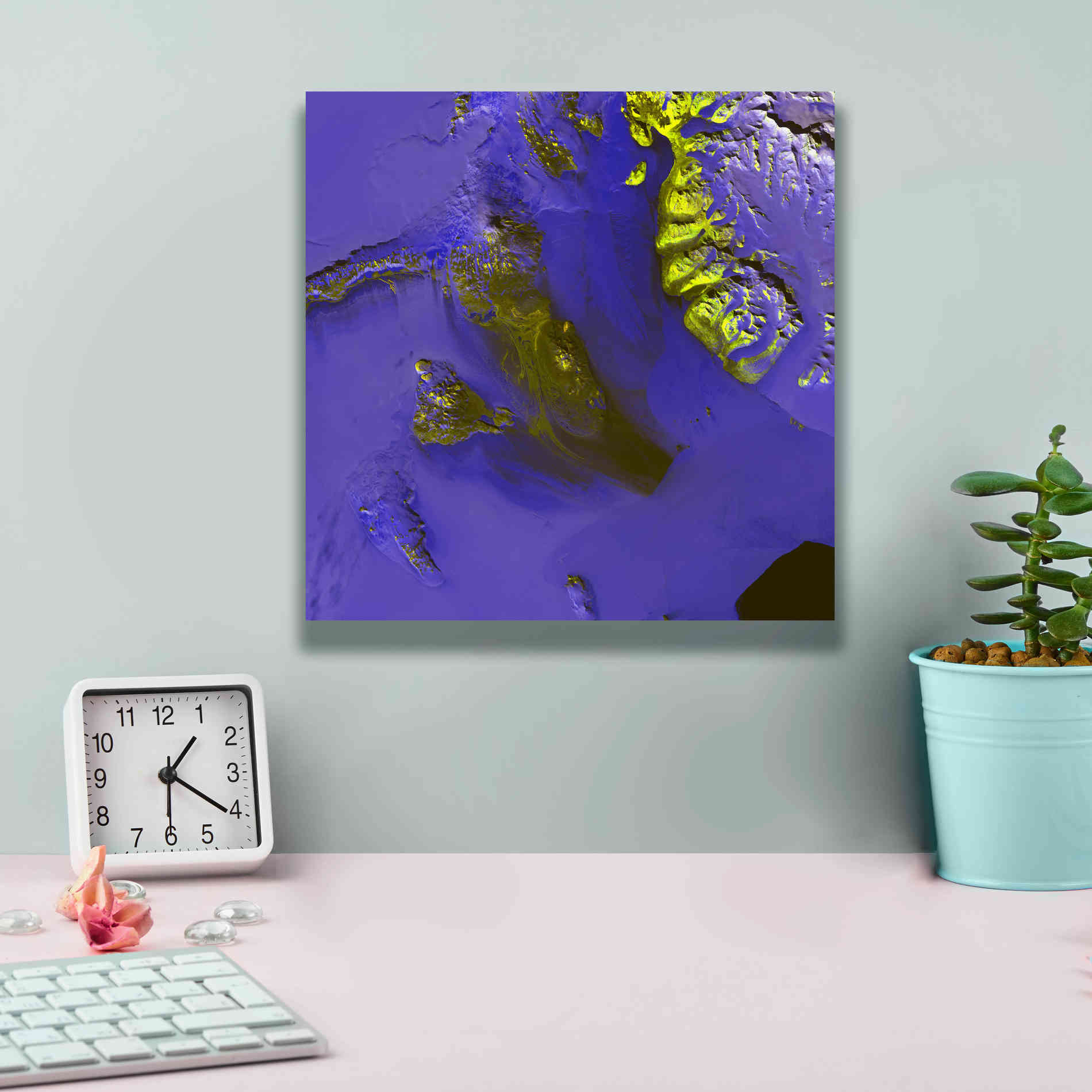 'Earth as Art: Koettlitz Glacier,' Canvas Wall Art,12 x 12