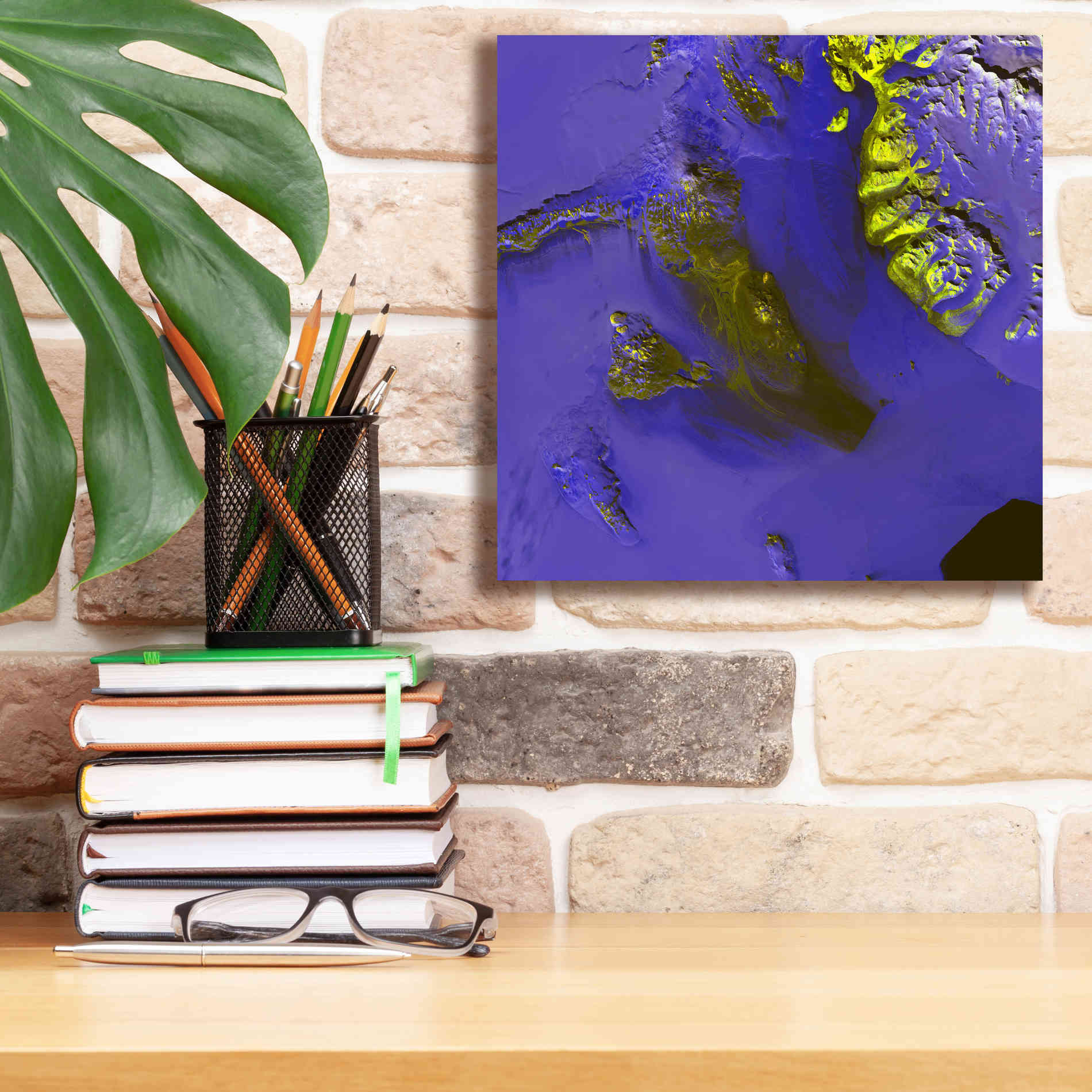 'Earth as Art: Koettlitz Glacier,' Canvas Wall Art,12 x 12