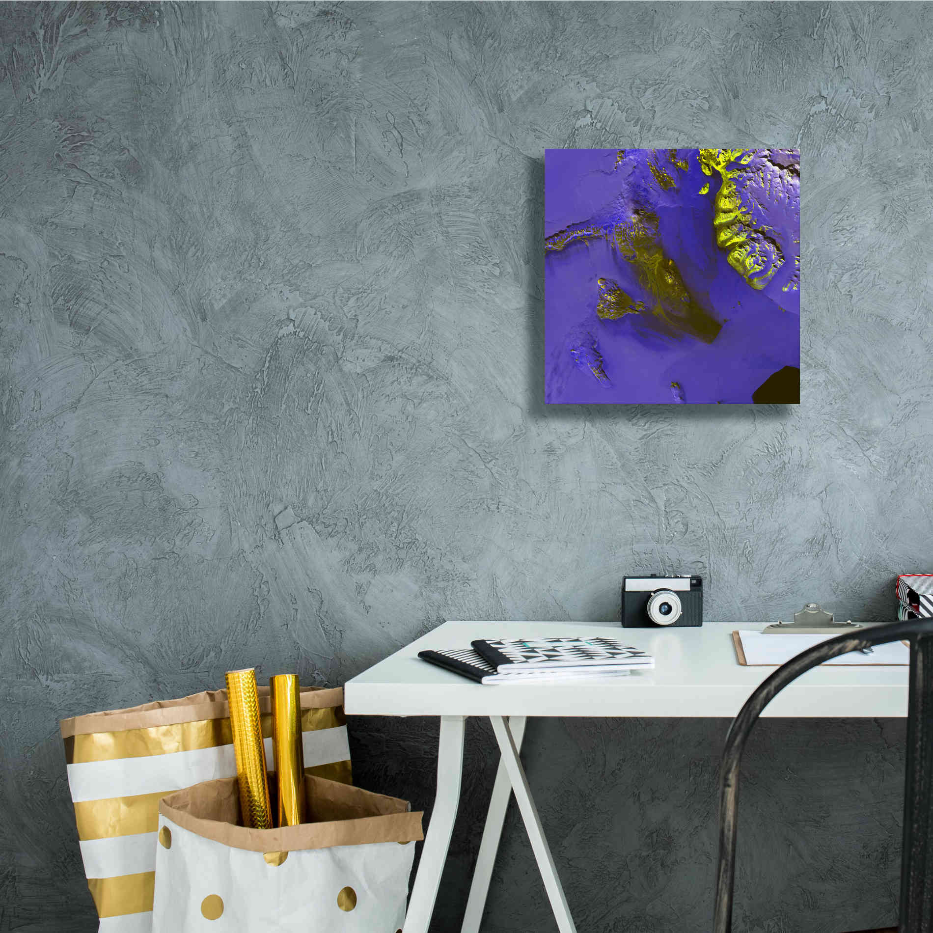 'Earth as Art: Koettlitz Glacier,' Canvas Wall Art,12 x 12