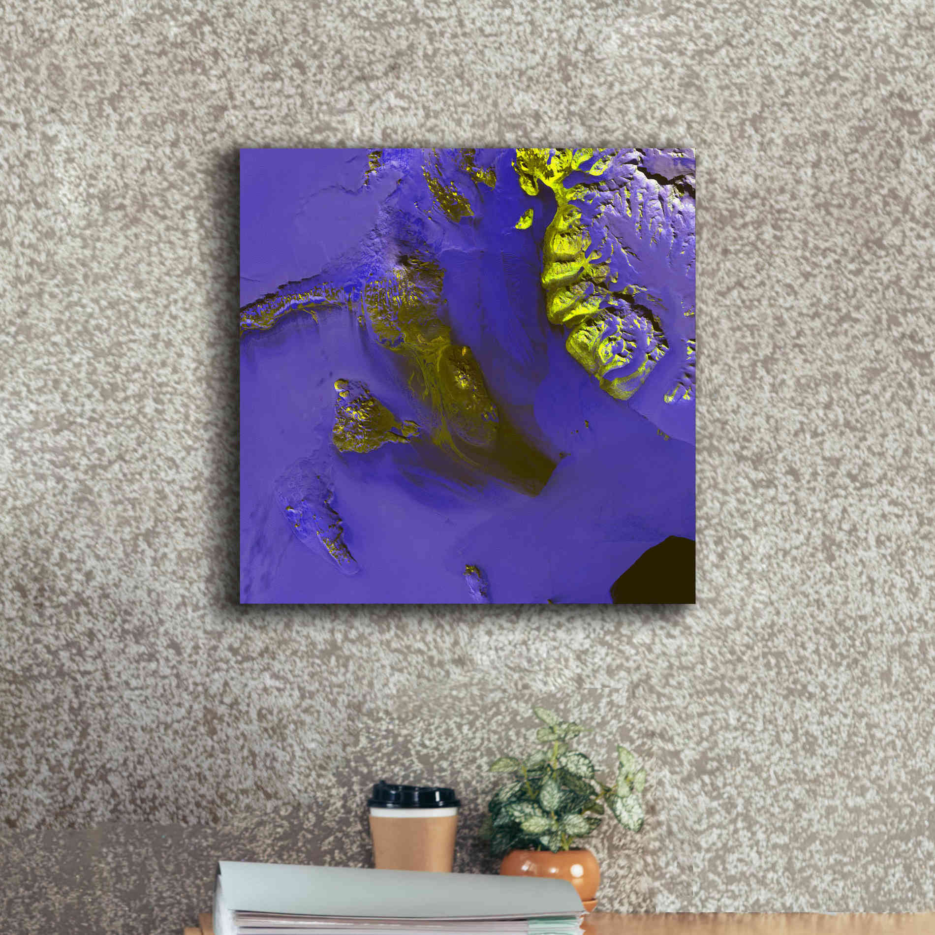 'Earth as Art: Koettlitz Glacier,' Canvas Wall Art,18 x 18