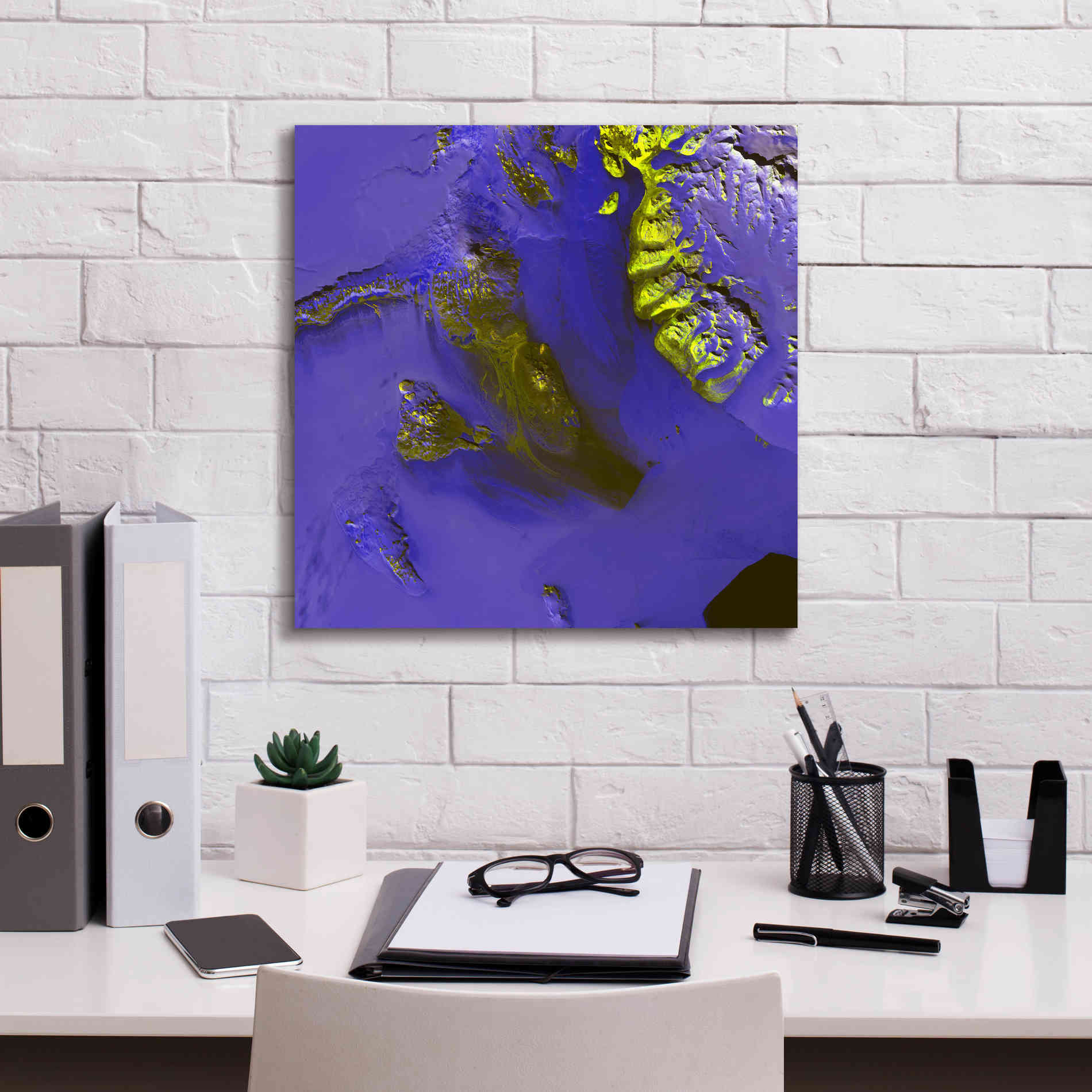 'Earth as Art: Koettlitz Glacier,' Canvas Wall Art,18 x 18