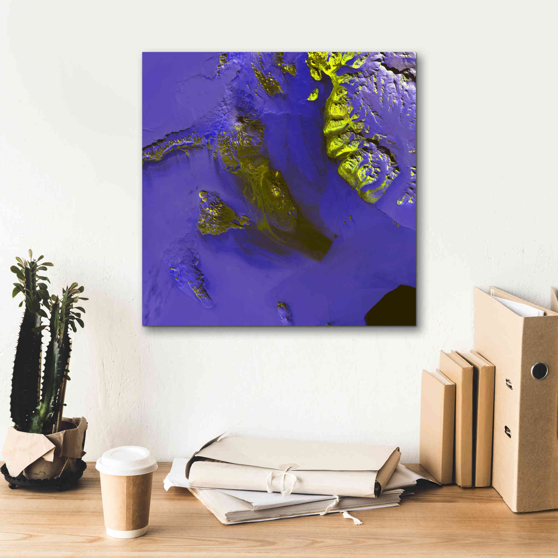 'Earth as Art: Koettlitz Glacier,' Canvas Wall Art,18 x 18