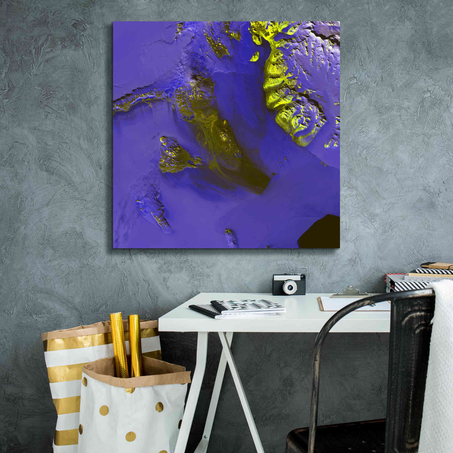 'Earth as Art: Koettlitz Glacier,' Canvas Wall Art,26 x 26