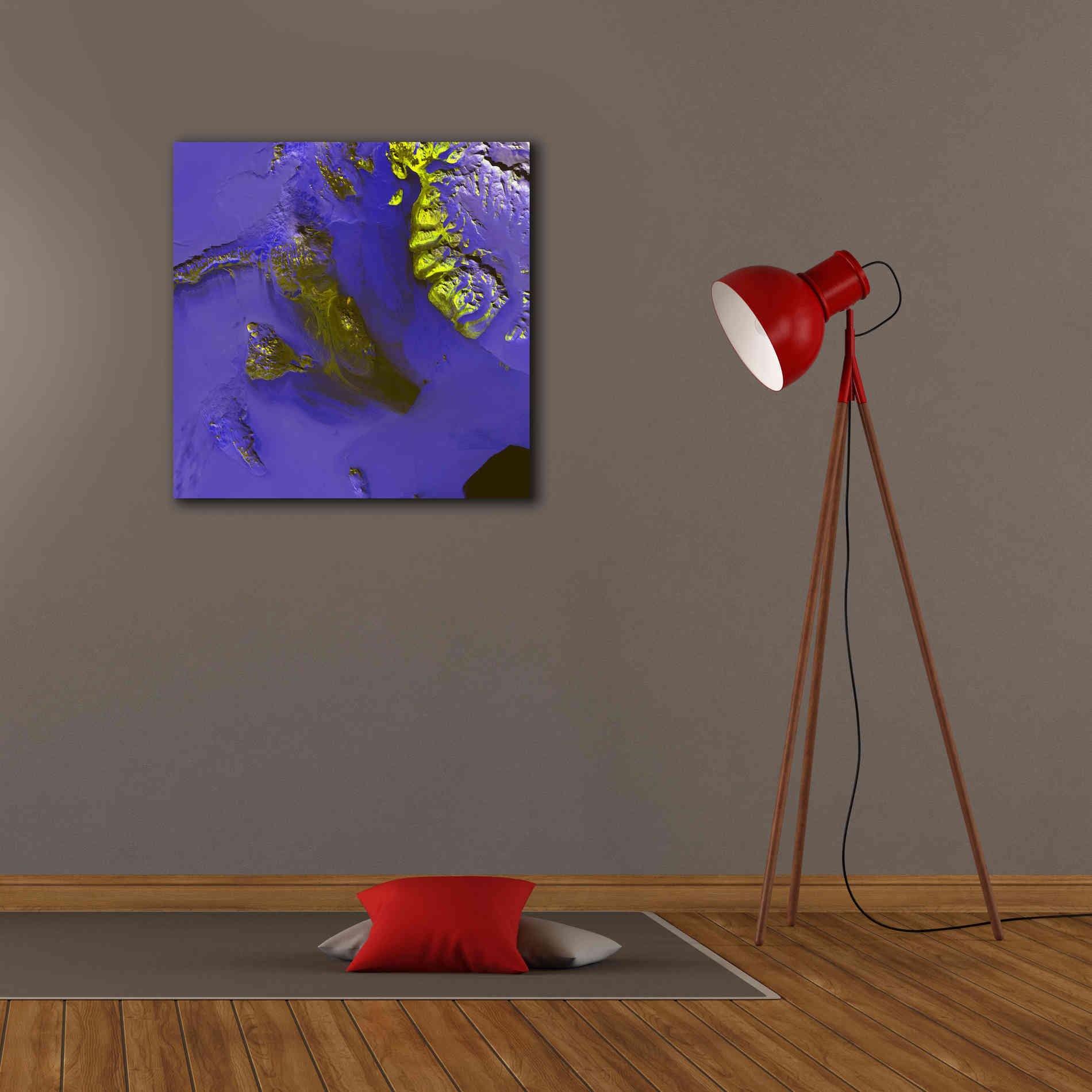 'Earth as Art: Koettlitz Glacier,' Canvas Wall Art,26 x 26