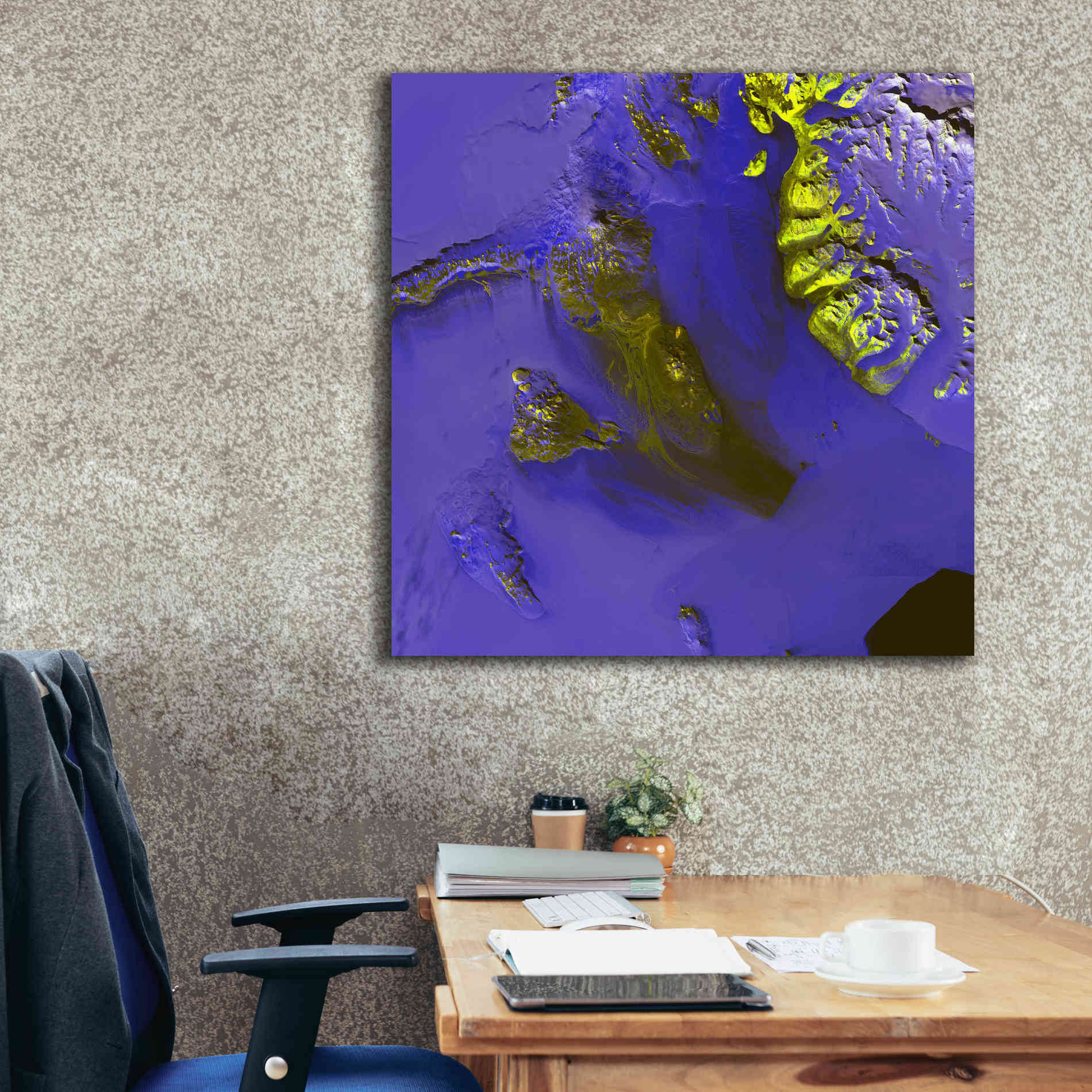 'Earth as Art: Koettlitz Glacier,' Canvas Wall Art,37 x 37