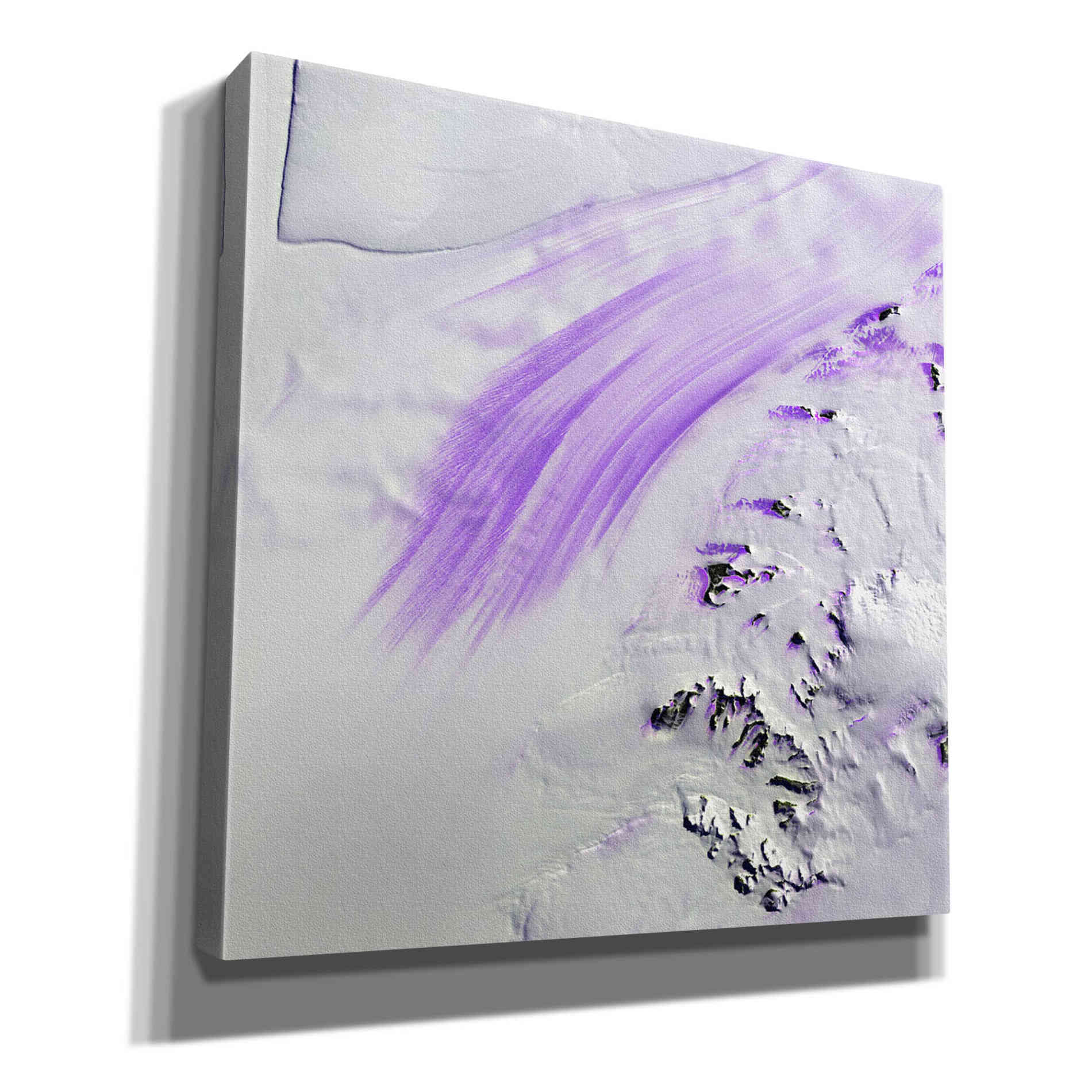 'Earth as Art: Slessor Glacier,' Canvas Wall Art,12x12x1.1x0,18x18x1.1x0,26x26x1.74x0,37x37x1.74x0