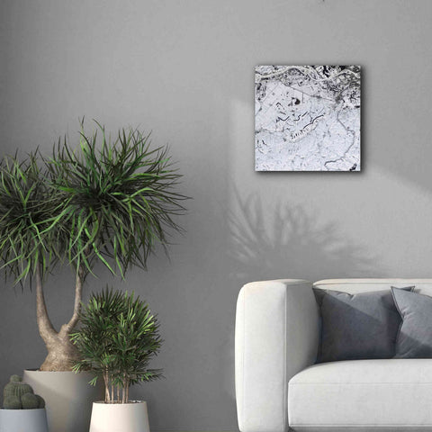 Image of 'Earth as Art: Etched in Snow,' Canvas Wall Art,18 x 18
