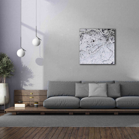 Image of 'Earth as Art: Etched in Snow,' Canvas Wall Art,37 x 37