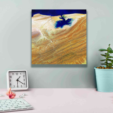 Image of 'Earth as Art: Ink Stain,' Canvas Wall Art,12 x 12