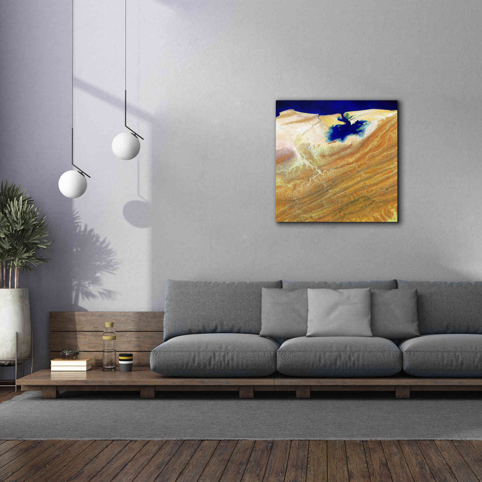 'Earth as Art: Ink Stain,' Canvas Wall Art,37 x 37