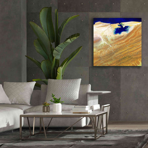 Image of 'Earth as Art: Ink Stain,' Canvas Wall Art,37 x 37