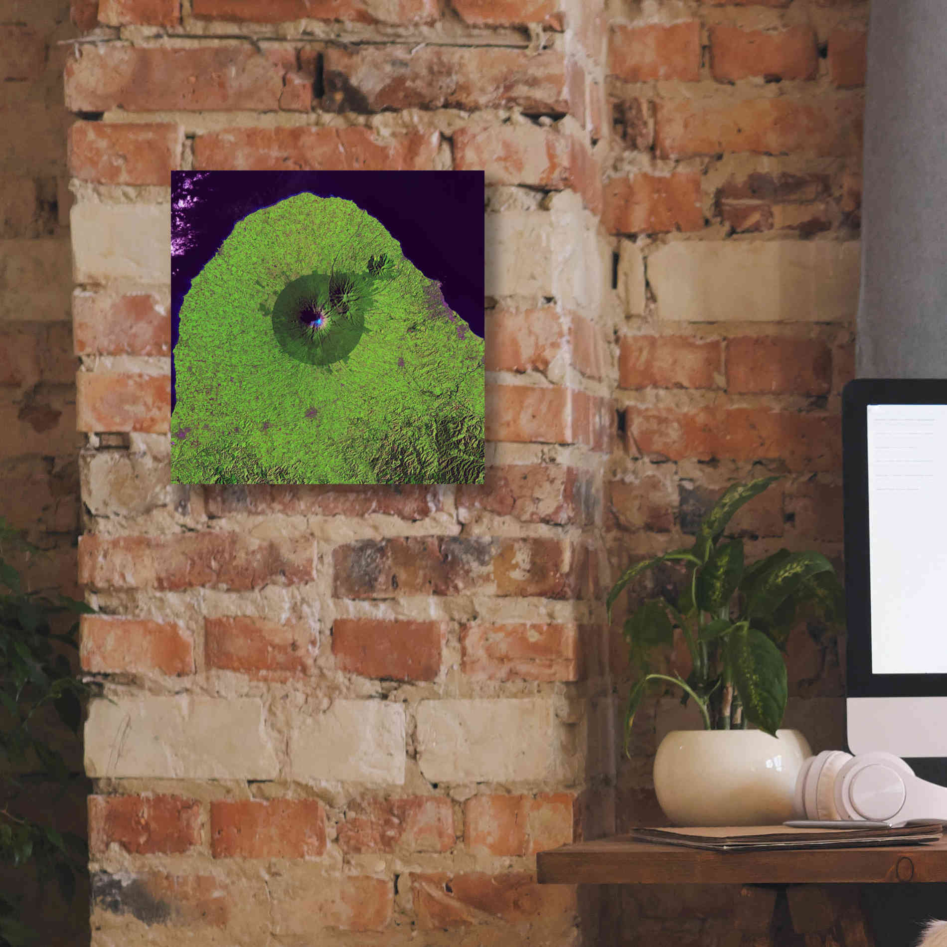 'Earth as Art: Mount Taranaki,' Canvas Wall Art,12 x 12