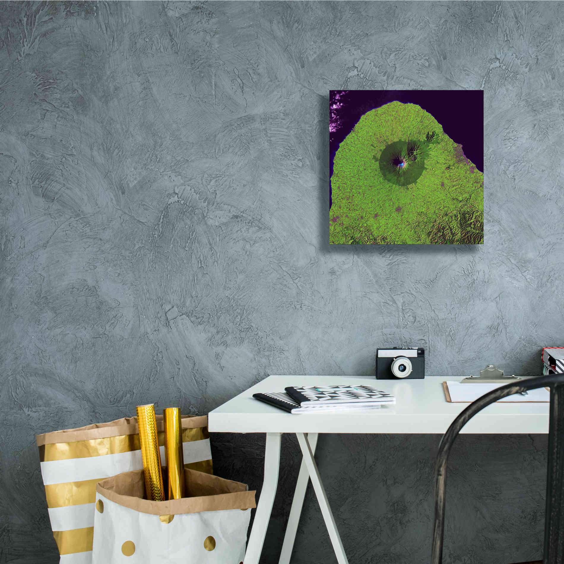 'Earth as Art: Mount Taranaki,' Canvas Wall Art,12 x 12