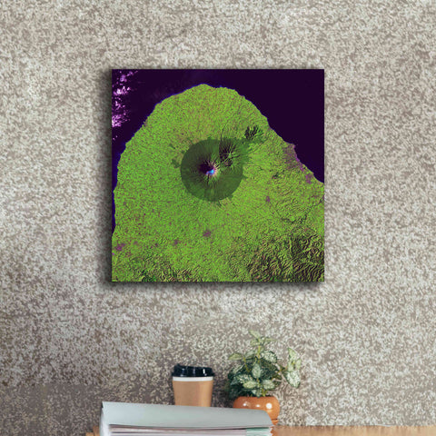 Image of 'Earth as Art: Mount Taranaki,' Canvas Wall Art,18 x 18
