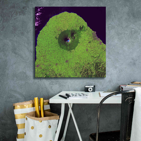 Image of 'Earth as Art: Mount Taranaki,' Canvas Wall Art,26 x 26