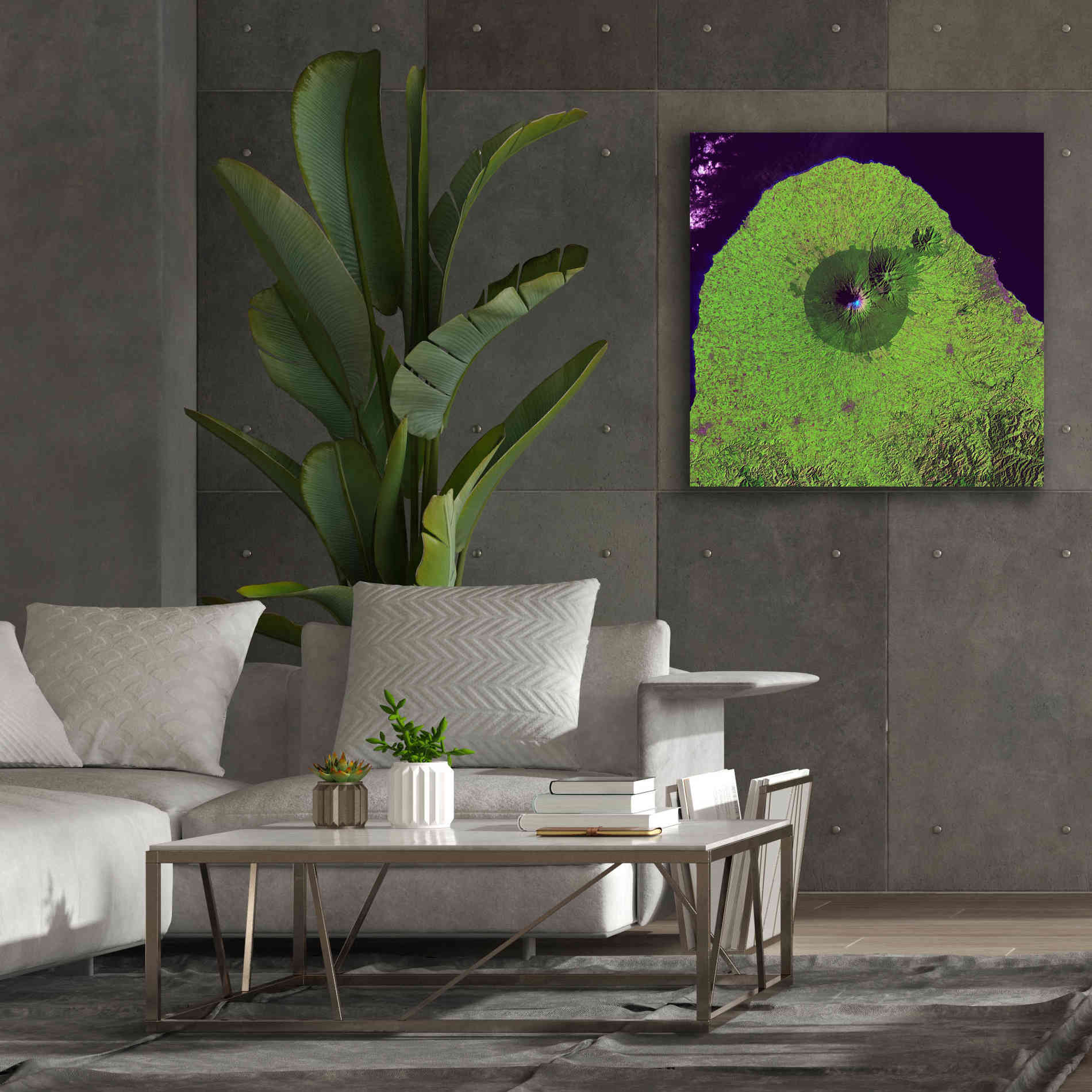 'Earth as Art: Mount Taranaki,' Canvas Wall Art,37 x 37