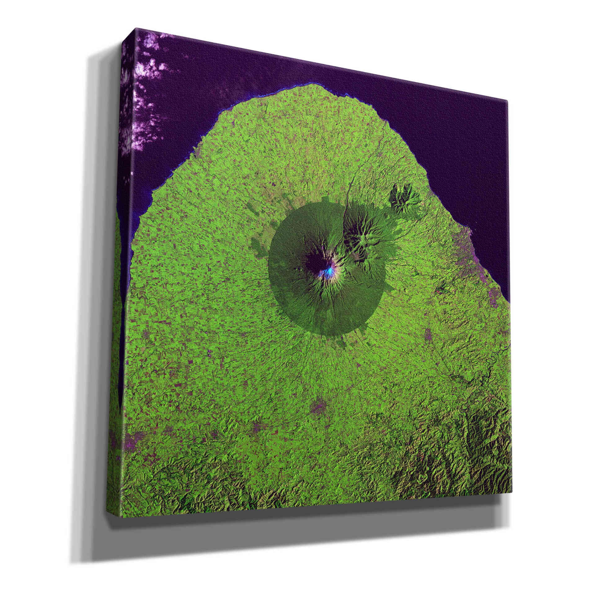 'Earth as Art: Mount Taranaki,' Canvas Wall Art,12x12x1.1x0,18x18x1.1x0,26x26x1.74x0,37x37x1.74x0