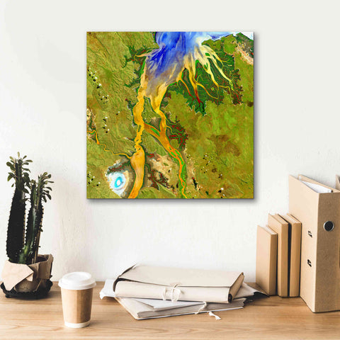 Image of 'Earth as Art: Nature's Patterns,' Canvas Wall Art,18 x 18