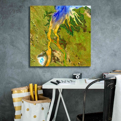 Image of 'Earth as Art: Nature's Patterns,' Canvas Wall Art,26 x 26