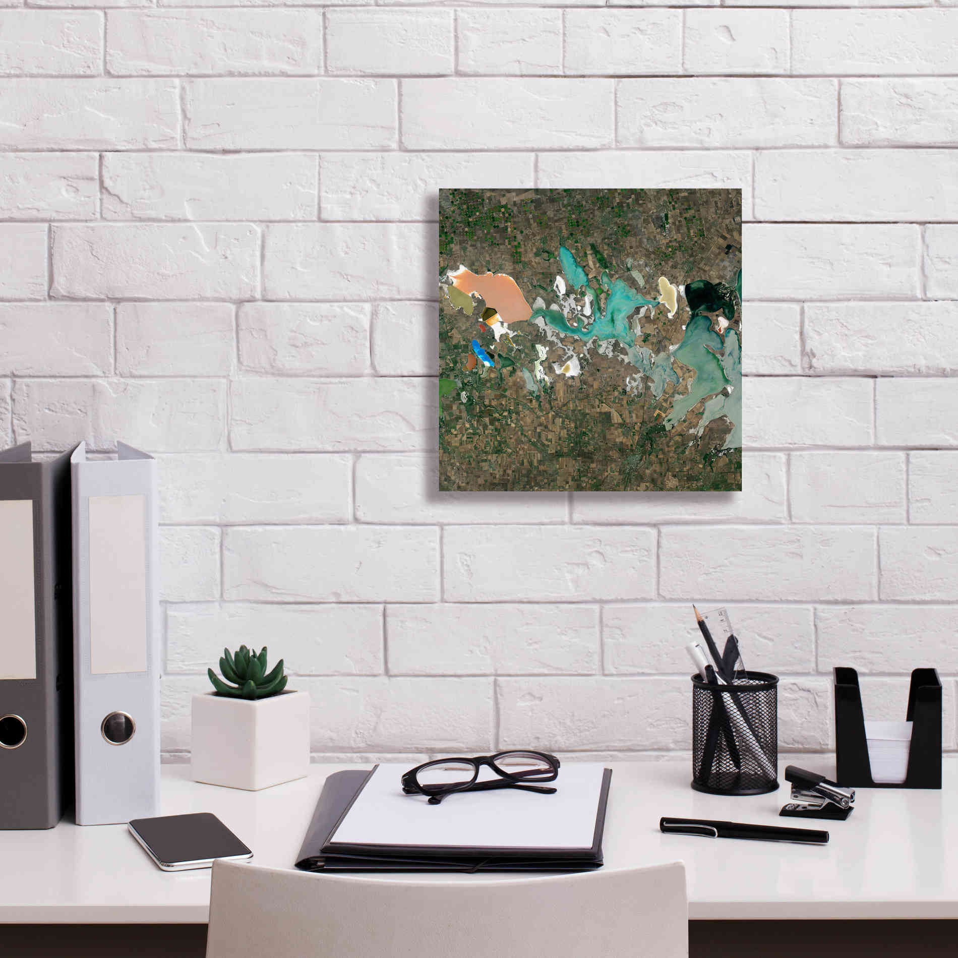 'Earth as Art: Putrid Sea,' Canvas Wall Art,12 x 12