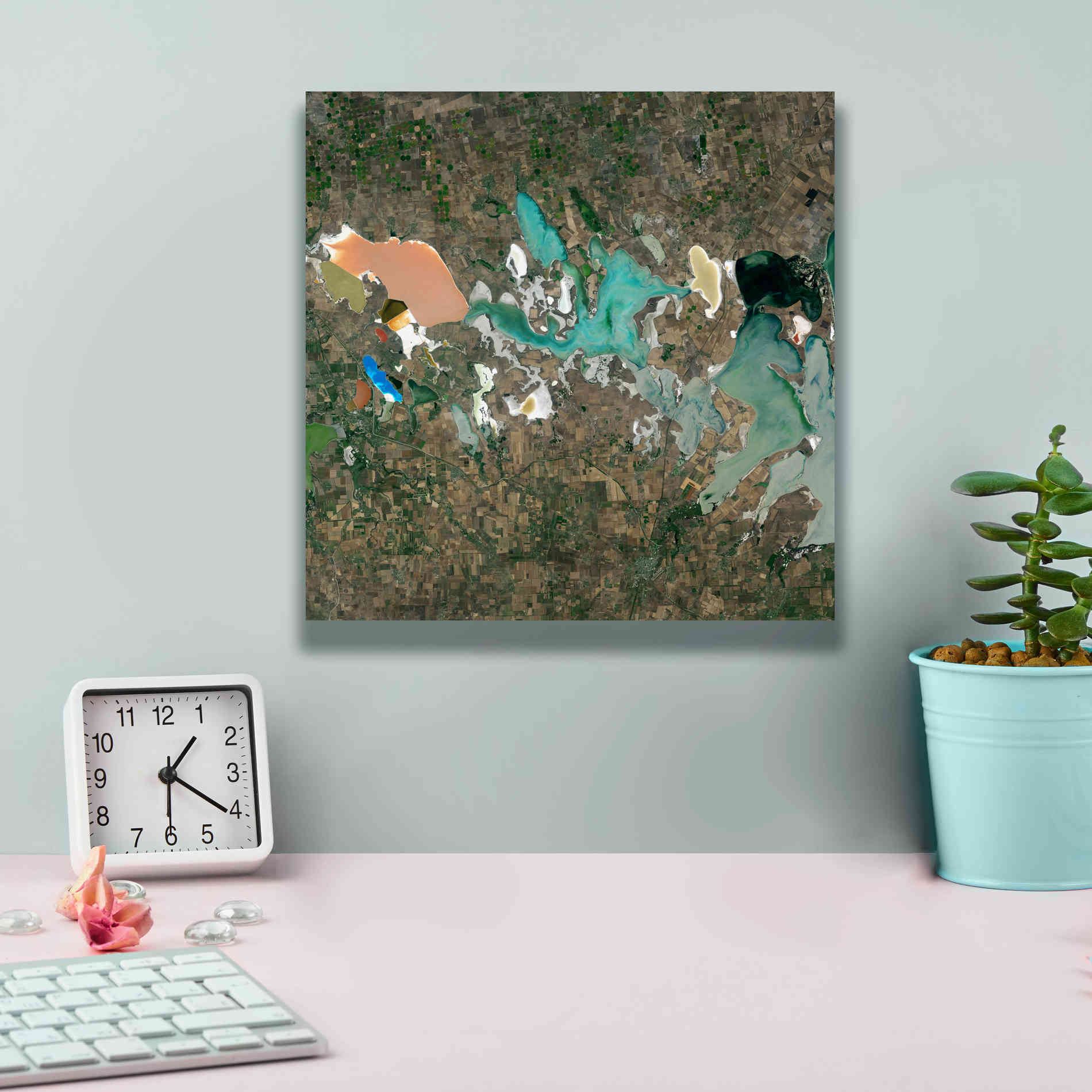 'Earth as Art: Putrid Sea,' Canvas Wall Art,12 x 12