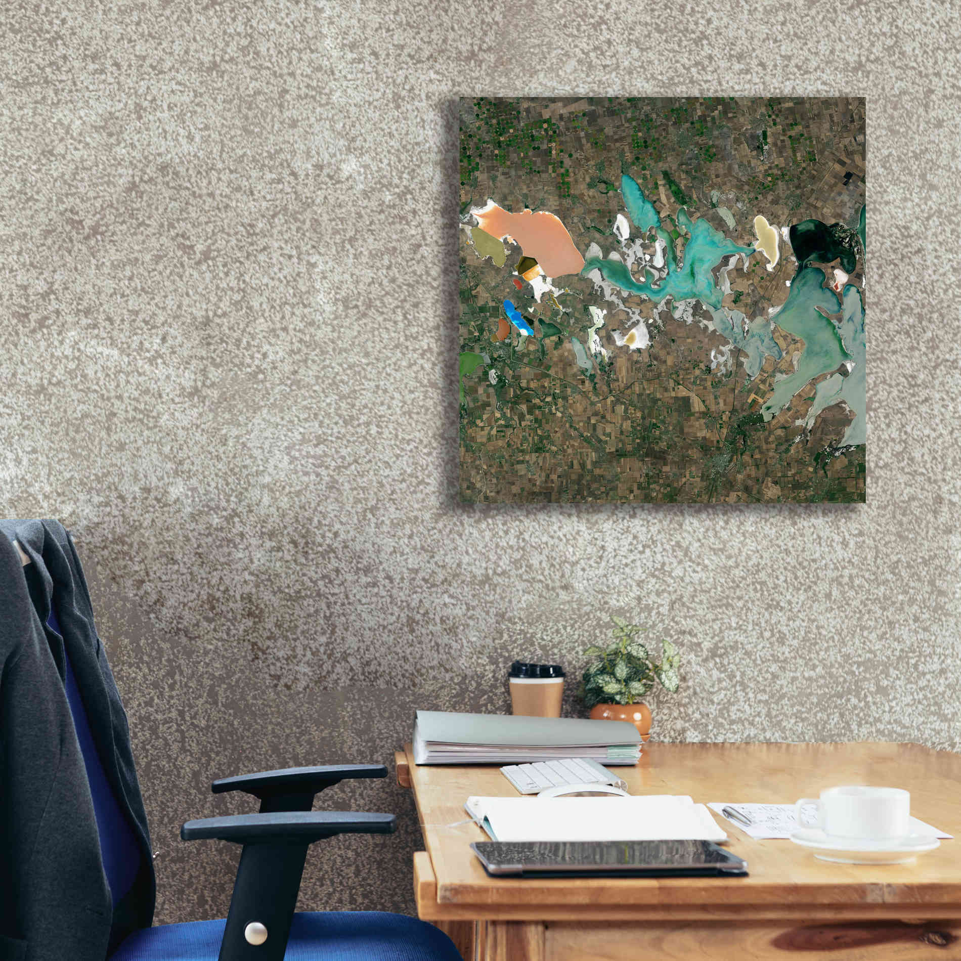 'Earth as Art: Putrid Sea,' Canvas Wall Art,26 x 26