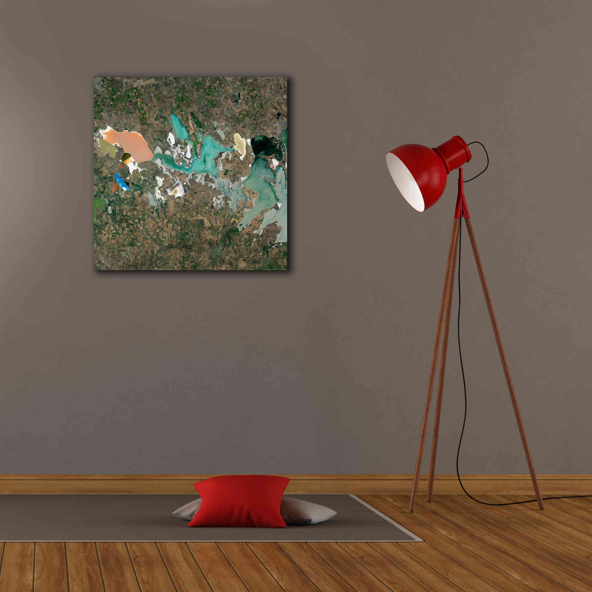 'Earth as Art: Putrid Sea,' Canvas Wall Art,26 x 26