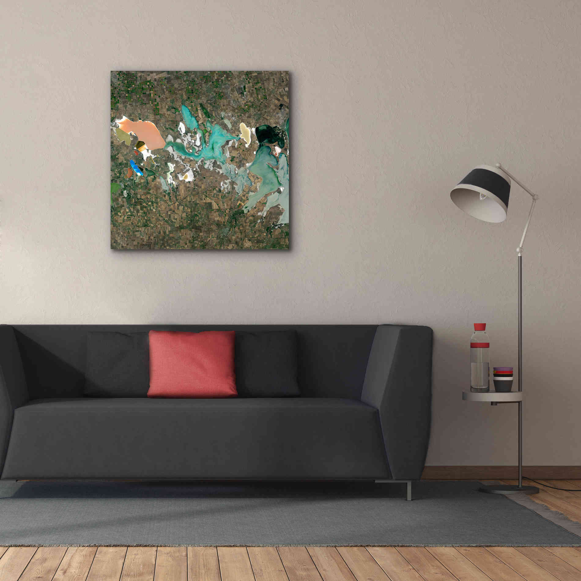 'Earth as Art: Putrid Sea,' Canvas Wall Art,37 x 37