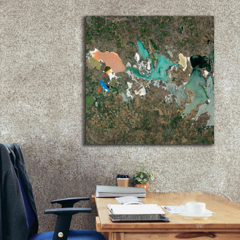 Image of 'Earth as Art: Putrid Sea,' Canvas Wall Art,37 x 37