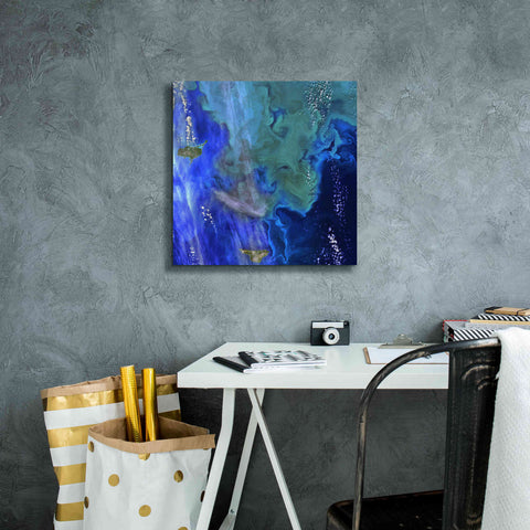 Image of 'Earth as Art: Earth's Aquarium,' Canvas Wall Art,18 x 18