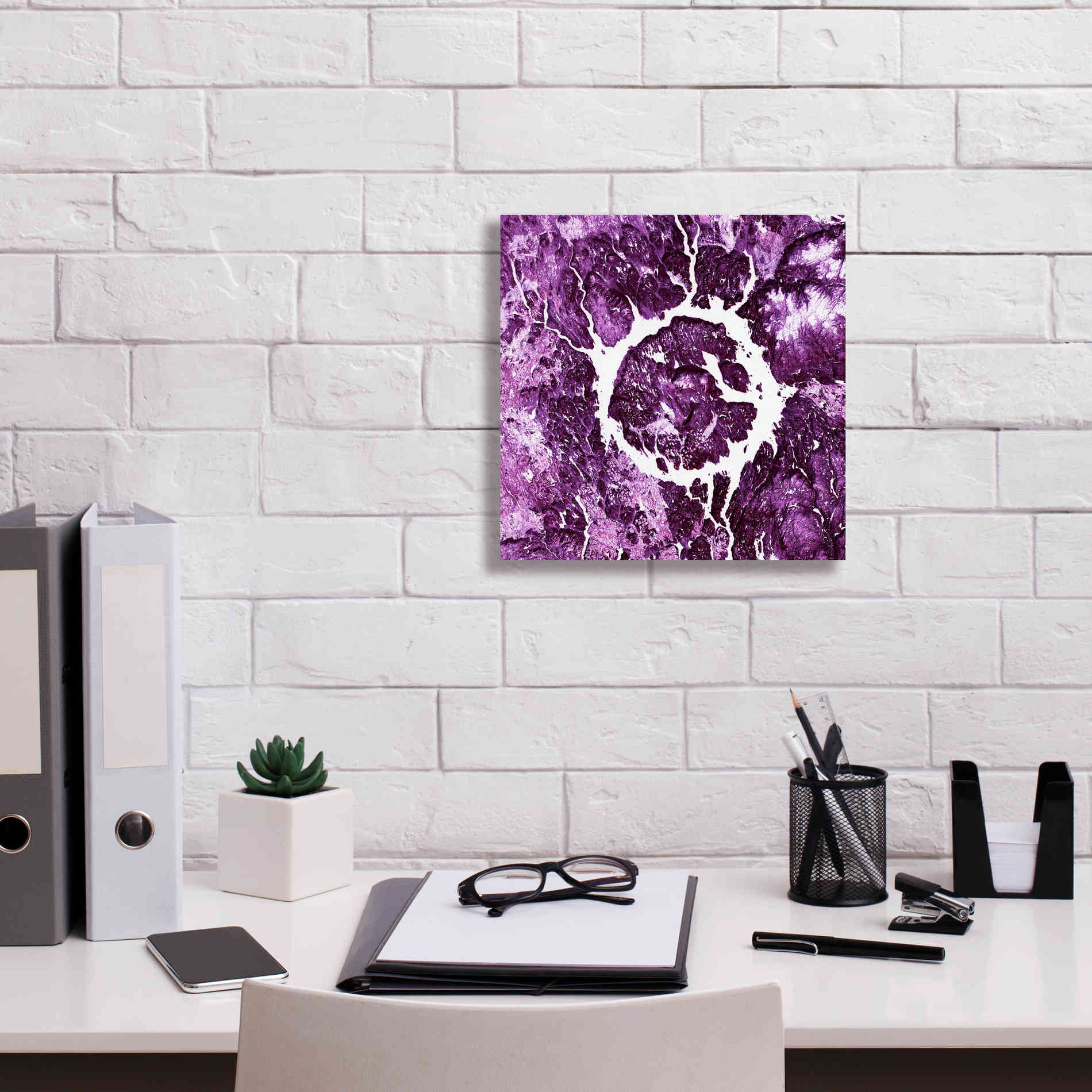 'Earth as Art: Eye of Quebec,' Canvas Wall Art,12 x 12