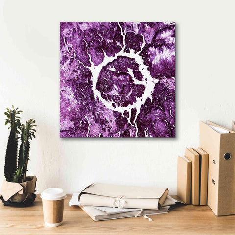 Image of 'Earth as Art: Eye of Quebec,' Canvas Wall Art,18 x 18