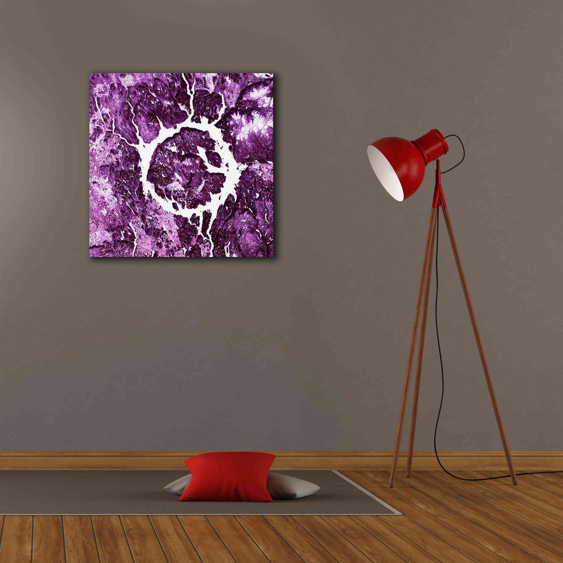 'Earth as Art: Eye of Quebec,' Canvas Wall Art,26 x 26