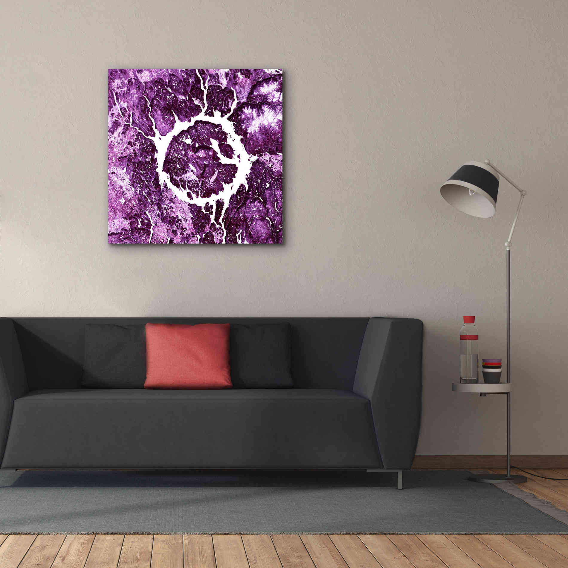 'Earth as Art: Eye of Quebec,' Canvas Wall Art,37 x 37