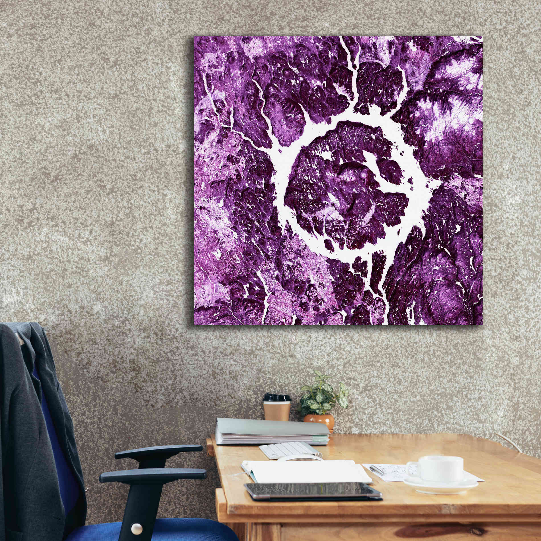 'Earth as Art: Eye of Quebec,' Canvas Wall Art,37 x 37