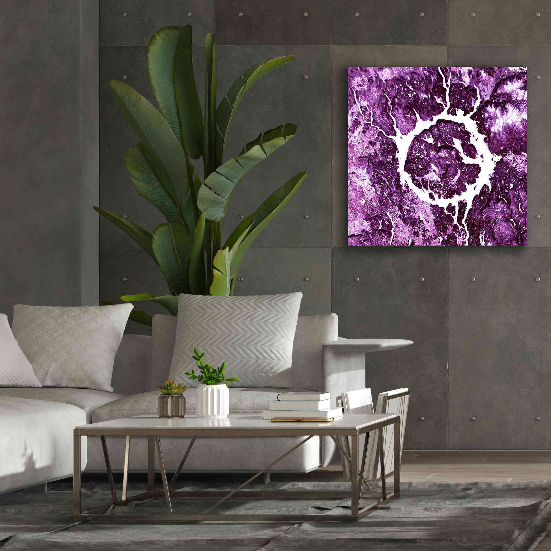 'Earth as Art: Eye of Quebec,' Canvas Wall Art,37 x 37